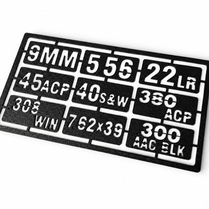 Ammo Label Stencil