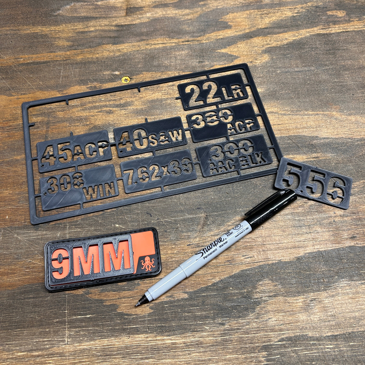 Ammo Label Stencil